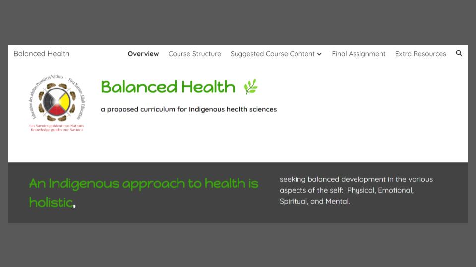 Balanced Health Curriculum
